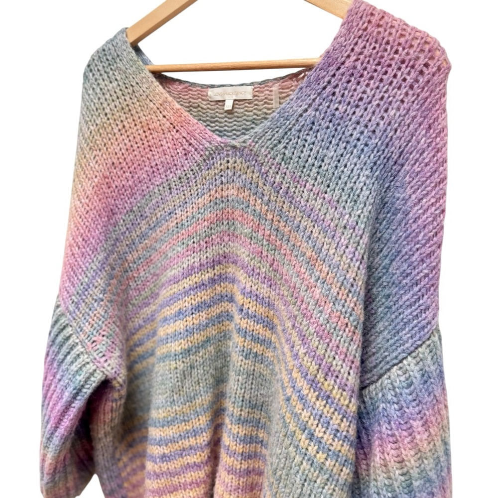 LoveShackFancy Alpaca & Mohair Rio Rainbow Pullover - Picture 7 of 13